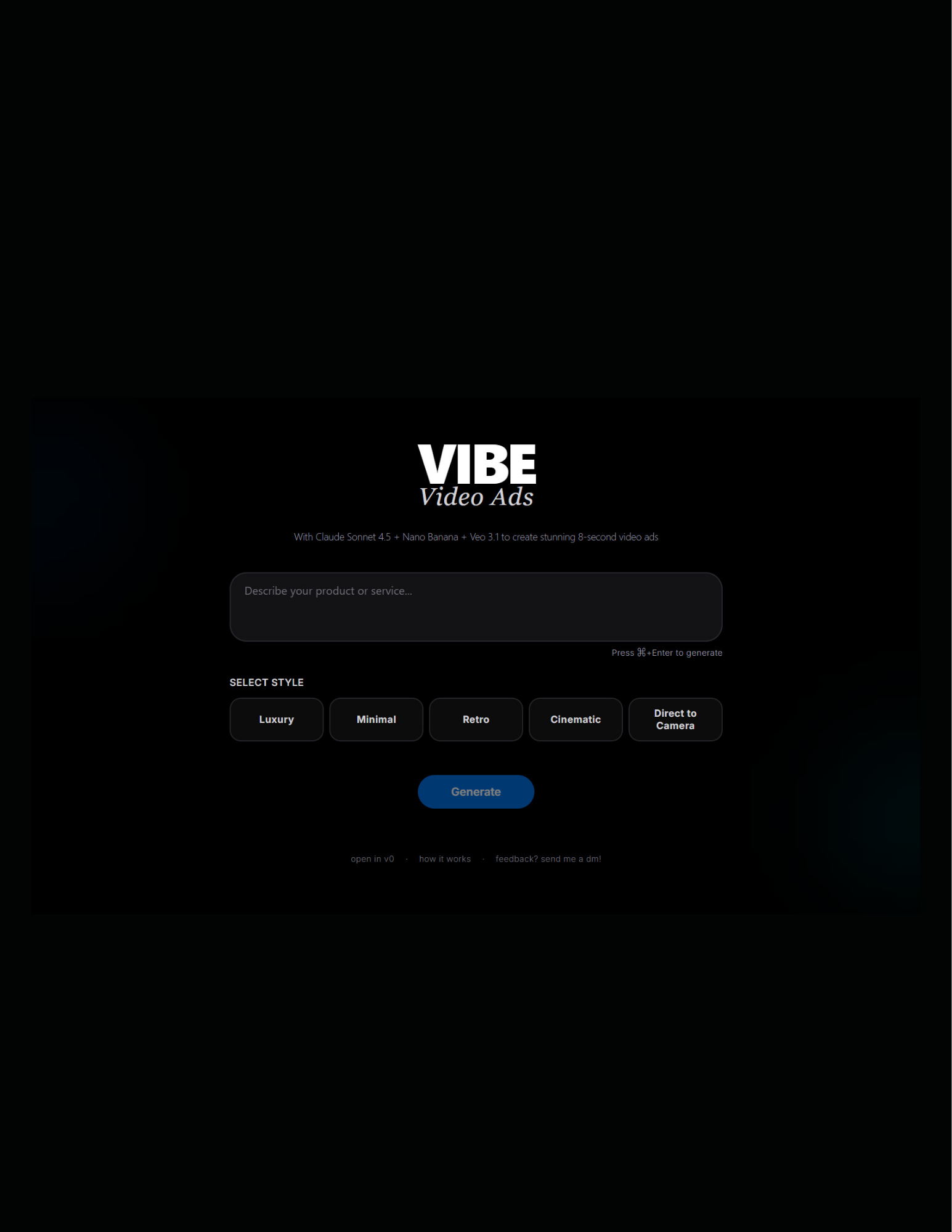 VIBE Video Ads